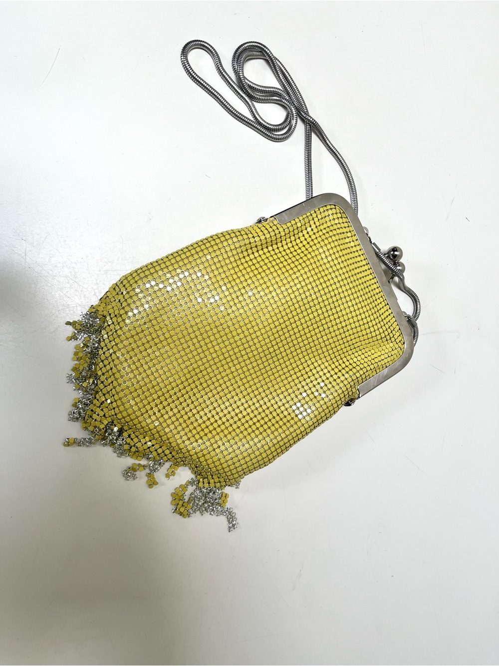 Anna Sui Yellow chain mail purse from Ssense. Like new. - Picture 3 of 5